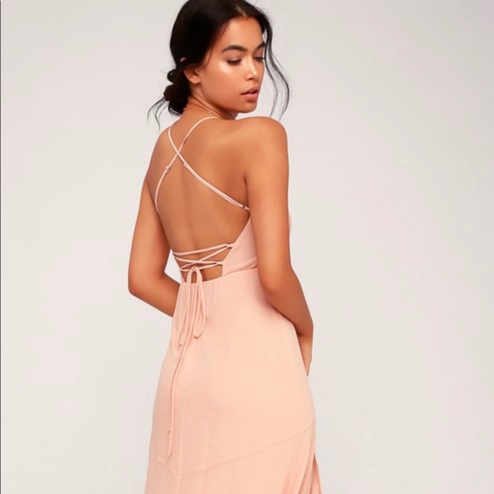 Lulus blush maxi dress